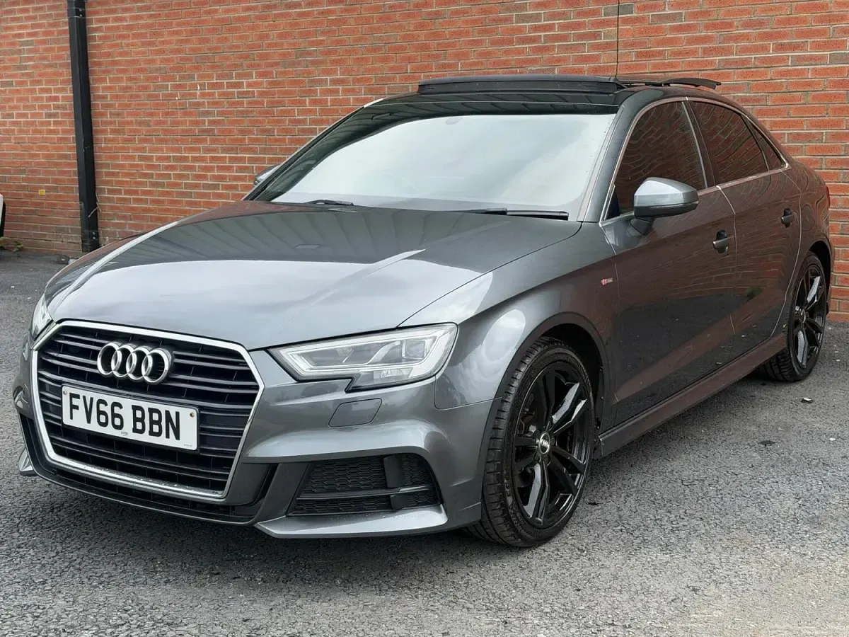 Used Audi A3 S-Line 110 HP (80 kW) 2016 Grey Sedan