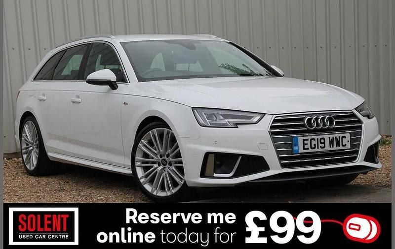 White Used 2019 Audi A4 S-Line Estate | £16,490 (Good price) - Image 1/4