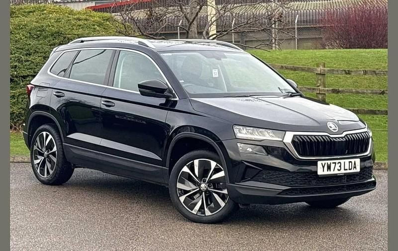 Black magic pearl effect Used 2023 Skoda Karoq SE L SUV | £21,995 (Fair price) - Image 1/4