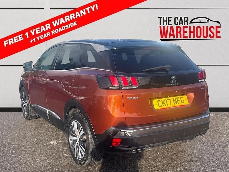 Orange Used 2017 Peugeot 3008 GT-line SUV | £11,499 (Fair price) - Image 1/3