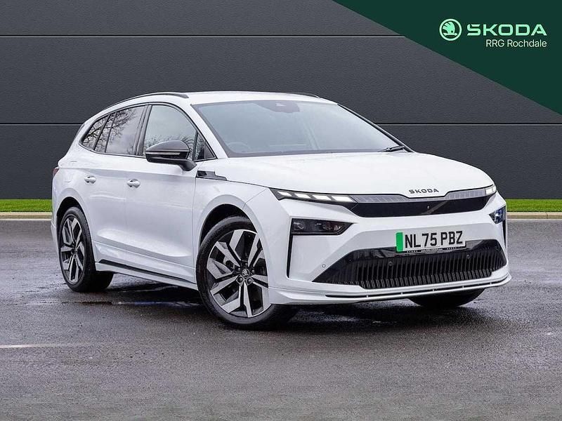 Used Skoda Enyaq iV SportLine 210 kW (286 HP) 2025 Moon white metallic SUV