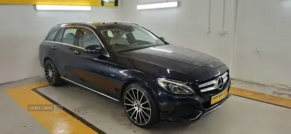 Used Mercedes C350e 2017 Blue Estate