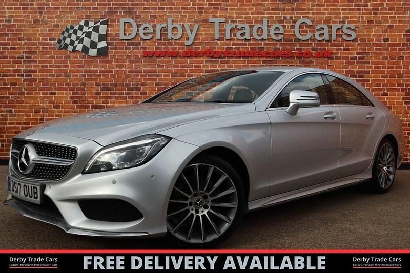 Silver Used 2017 Mercedes CLS220 AMG line Coupe | £12,490 (Fair price) - Image 1/4