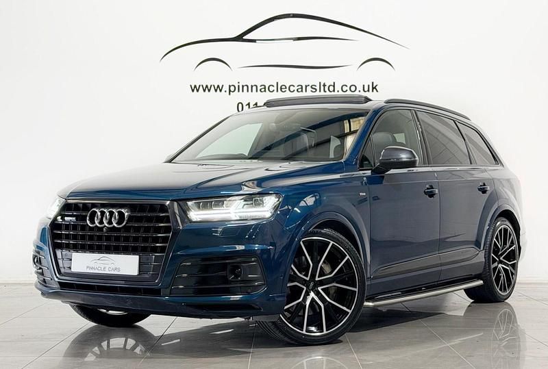 Blue Used 2018 Audi Q7 Advanced SUV | £29,950 (Fair price) - Image 1/3
