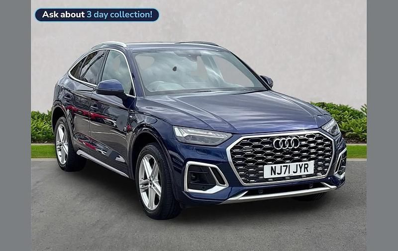 Used Audi Q5 S-Line 200 HP (147 kW) 2021 Blue SUV