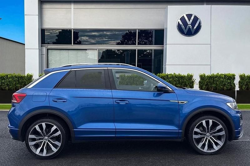 Used VW T-Roc R-line 115 HP (84 kW) 2019 Blue SUV