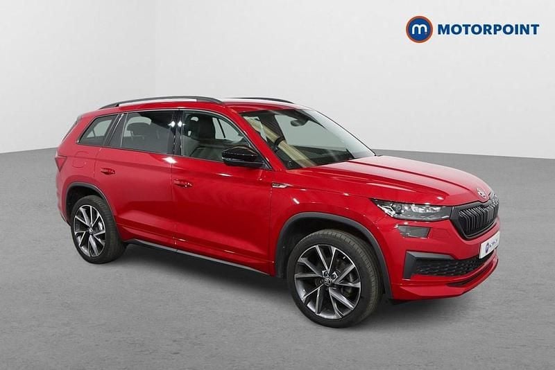Red Used 2023 Skoda Kodiaq SportLine SUV | £27,649 (Fair price) - Image 1/4