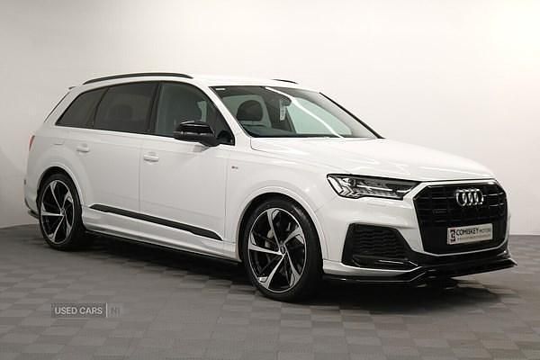 White Used 2021 Audi Q7 Black Edition SUV | £39,995 - Image 1/4