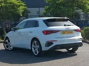 Used Audi A3 S-Line 150 HP (110 kW) 2024 White Hatchback
