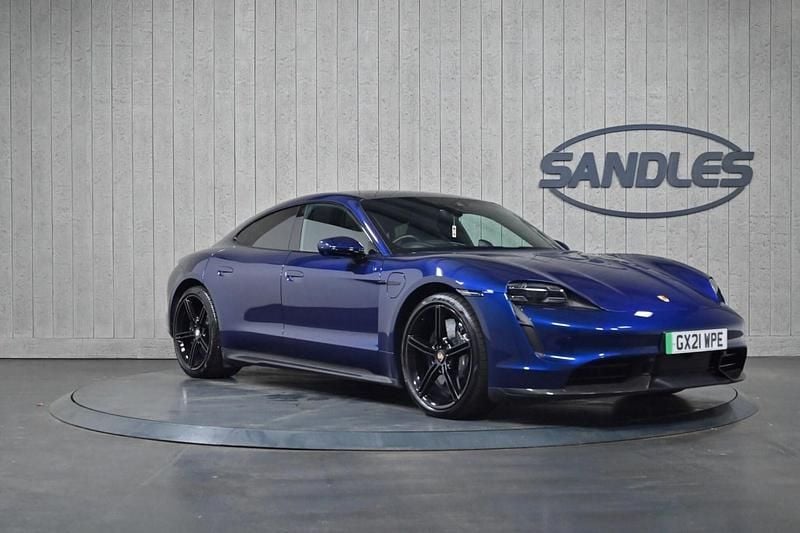 Blue Used 2021 Porsche Taycan Performance Package Sedan | £60,999 (Fair price) - Image 1/4