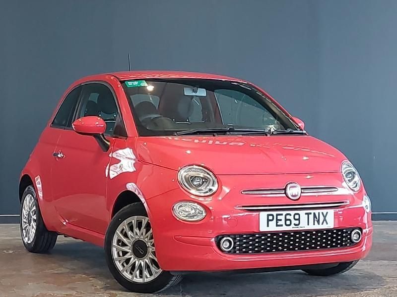 Pink Used 2019 Fiat 500 Lounge Hatchback | £9,298 (Expensive) - Image 1/4