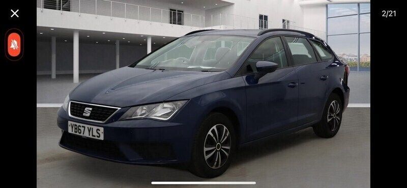 Blue Used 2018 Seat Leon ST Estate | £6,995 (Super price) - Image 1/4
