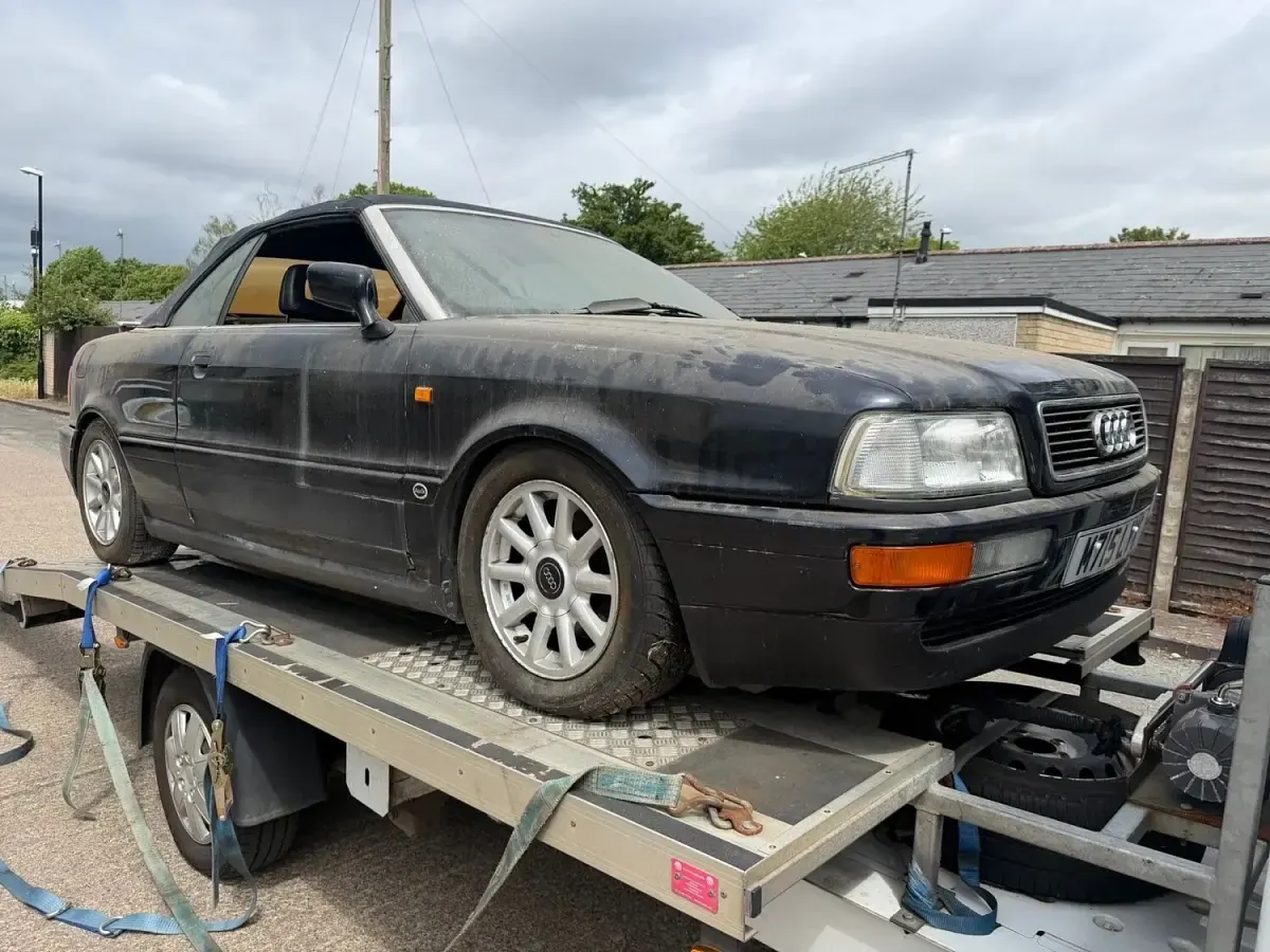 Used Audi Cabriolet 150 HP (110 kW) 1995 Blue Cabriolet