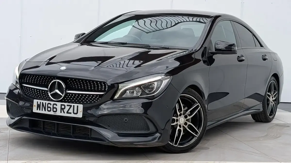 Used Mercedes CLA220 AMG line 177 HP (130 kW) 2017 Black Sedan