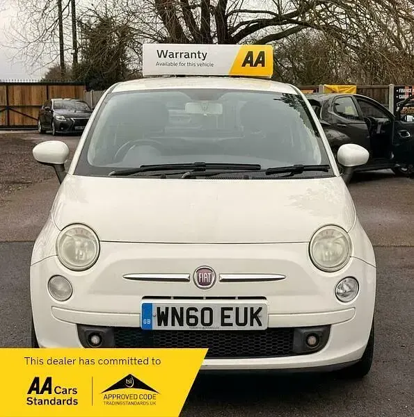 Used Fiat 500 S 69 HP (50 kW) 2010 White Hatchback