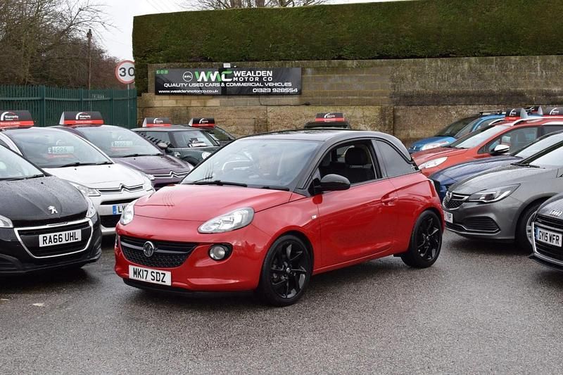 Used Vauxhall Adam S 70 HP (51 kW) 2017 Red Hatchback