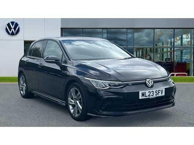 Black Used 2023 VW Golf VIII R-line Hatchback | £22,500 (Fair price) - Image 1/4