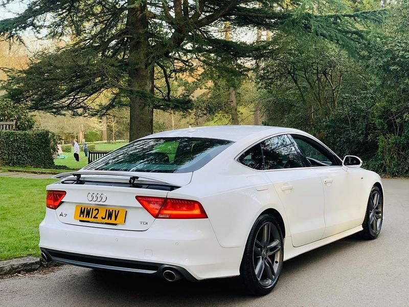 Used Audi A7 S-Line 2012 White Hatchback