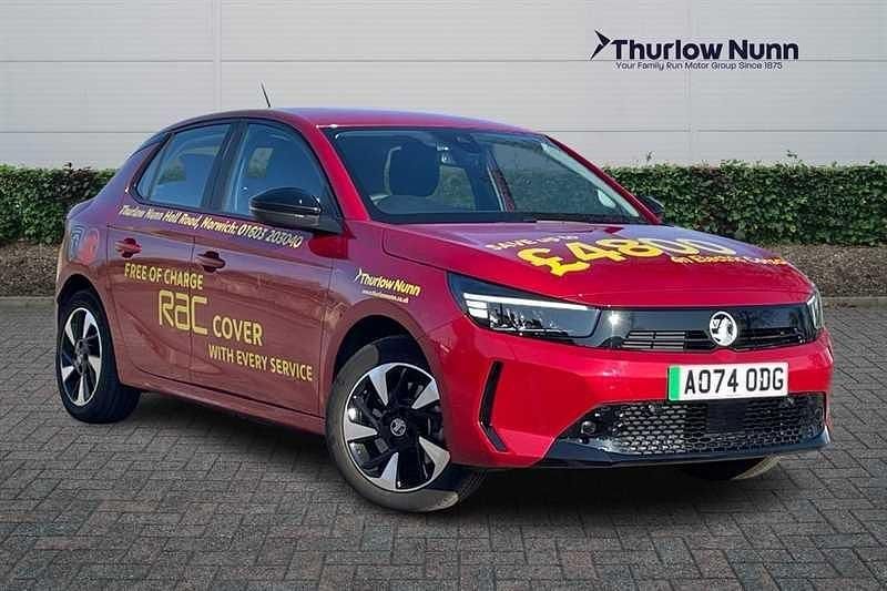 Crimson red Used 2024 Vauxhall Corsa-e Design Edition Hatchback | £25,000 - Image 1/4