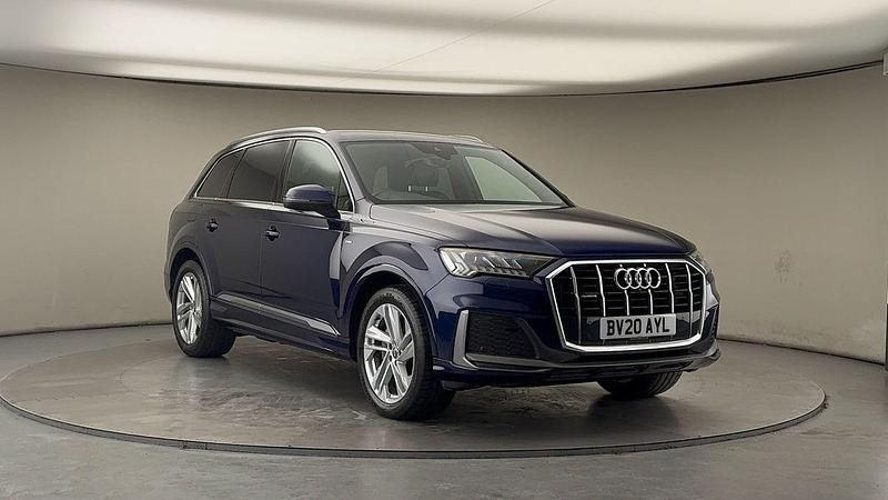 Used Audi Q7 S-Line 286 HP (210 kW) 2019 Blue SUV