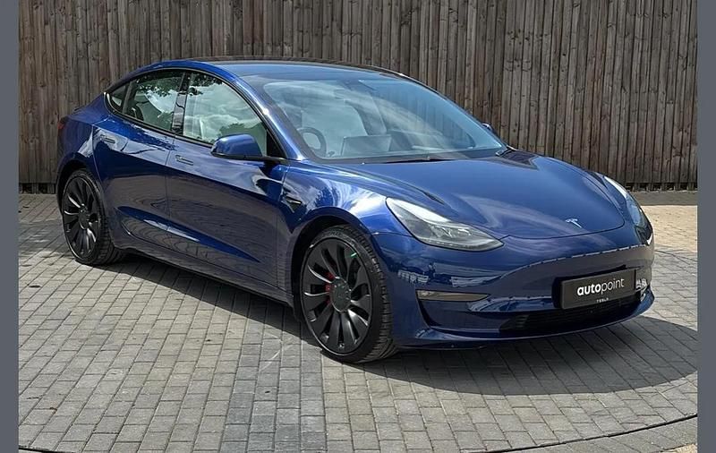 Used Tesla Model 3 Performance 461 kW (627 HP) 2021 Blue Sedan