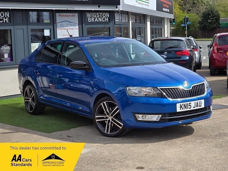 Used Skoda Rapid Sport 105 HP (77 kW) 2015 Blue Hatchback