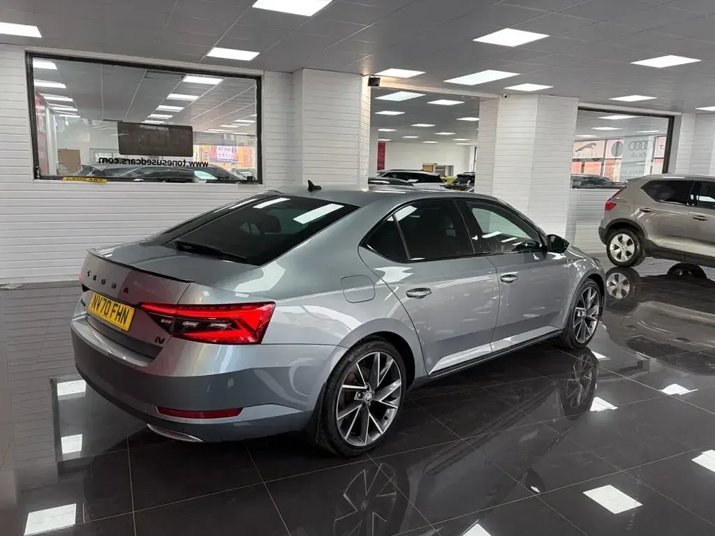 Used Skoda Superb SportlinePlus 218 HP (160 kW) 2020 Grey Hatchback