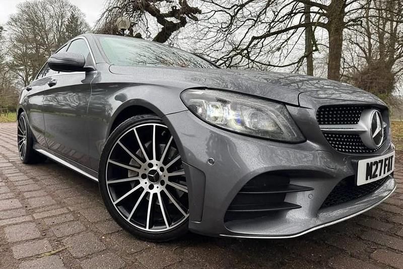 Used Mercedes C220 AMG line 194 HP (142 kW) 2020 Grey Sedan