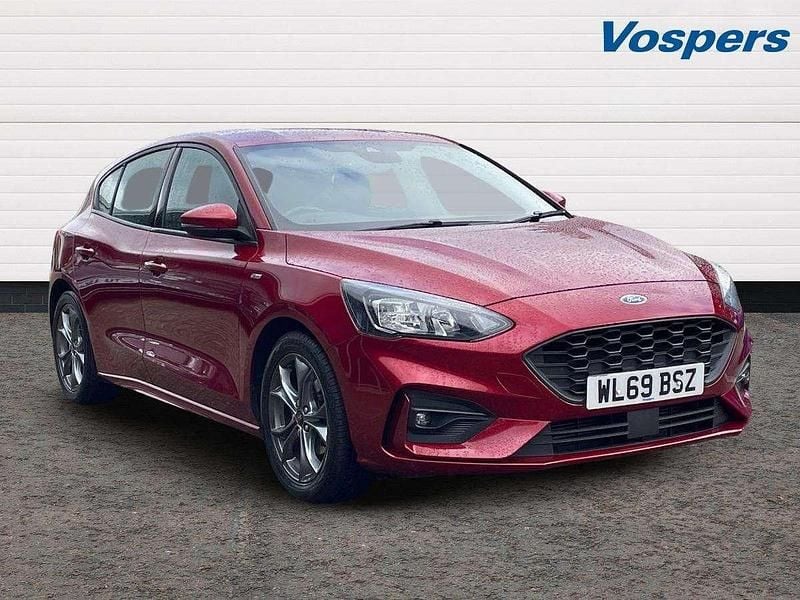 Red Used 2019 Ford Focus ST-Line Hatchback | £10,950 (Fair price) - Image 1/3