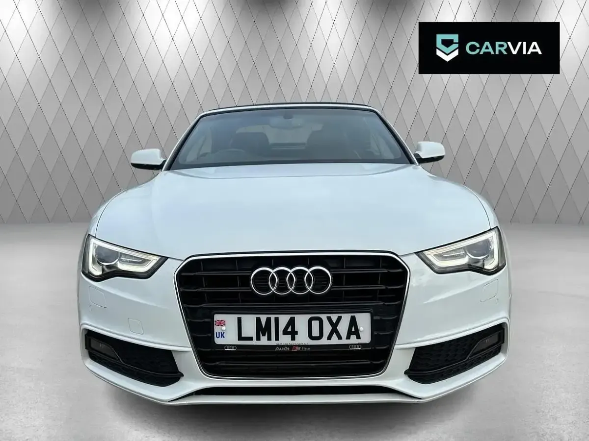 Used Audi A5 Cabriolet S-Line 177 HP (130 kW) 2014 White Cabriolet