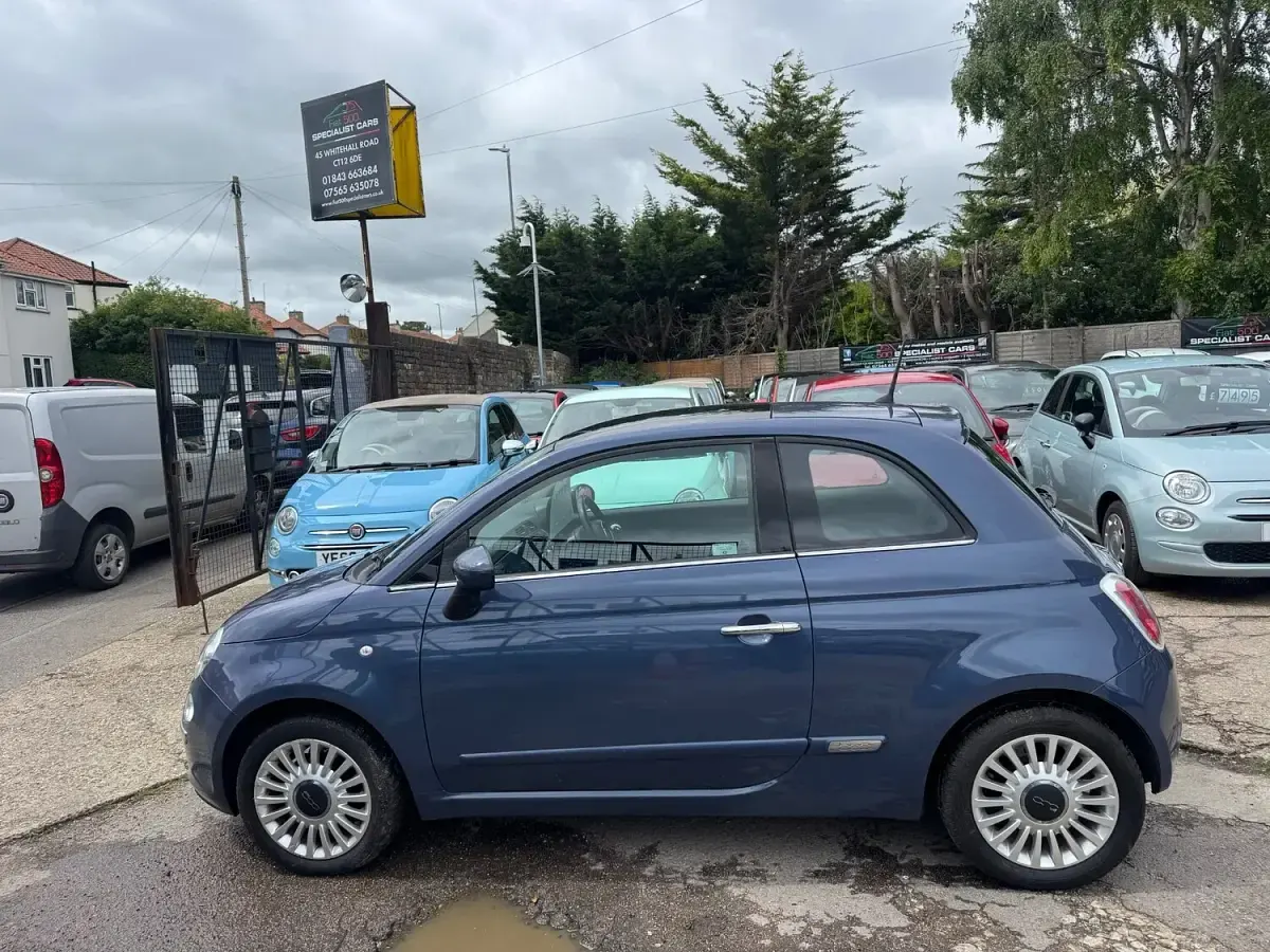 Used Fiat 500 Lounge 69 HP (50 kW) 2013 Blue Hatchback