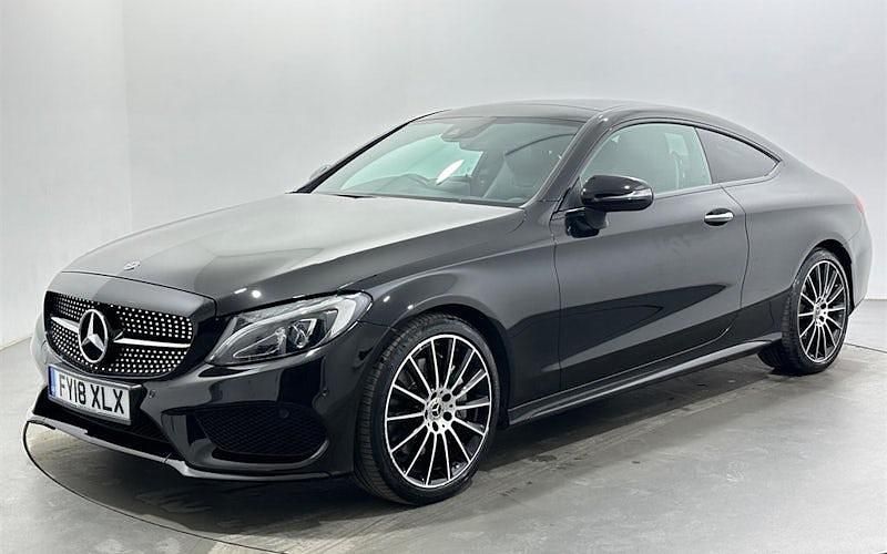 Used Mercedes C300 AMG Line Premium Plus 245 HP (180 kW) 2018 Black Coupe