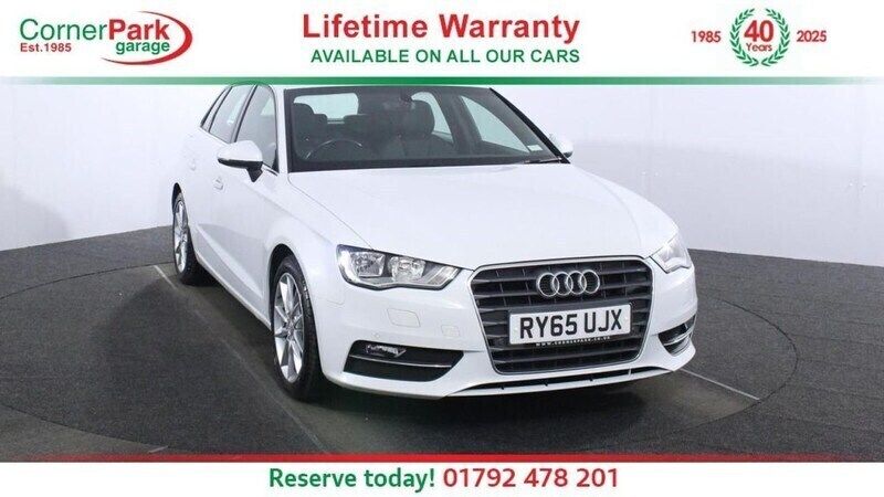White Used 2015 Audi A3 Sportback Sport Hatchback | £8,599 (Good price) - Image 1/4