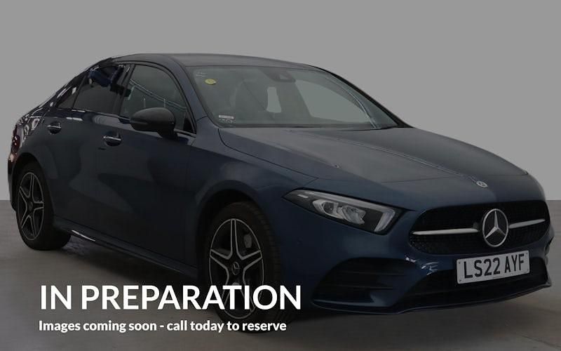 Used Mercedes A250 AMG Line Premium 218 HP (160 kW) 2022 Blue Sedan