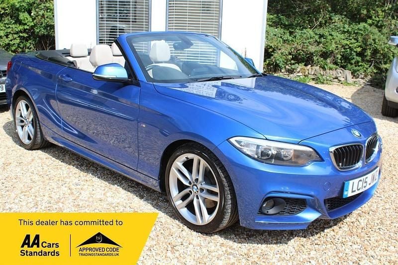 Blue Used 2015 BMW 220 M Sport Cabriolet | £8,995 (Fair price) - Image 1/4
