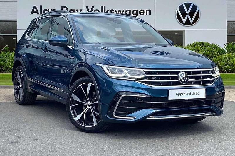 Blue Used 2023 VW Tiguan R-line SUV | £27,995 (A bit pricey) - Image 1/4