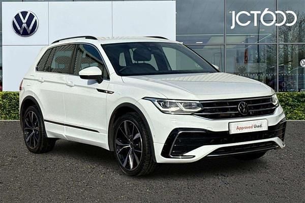 White Used 2022 VW Tiguan R-line SUV | £23,000 (Fair price) - Image 1/4