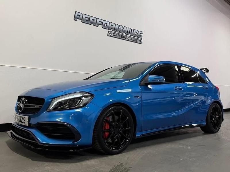 Used Mercedes A45 AMG AMG 381 HP (280 kW) 2016 Blue Hatchback