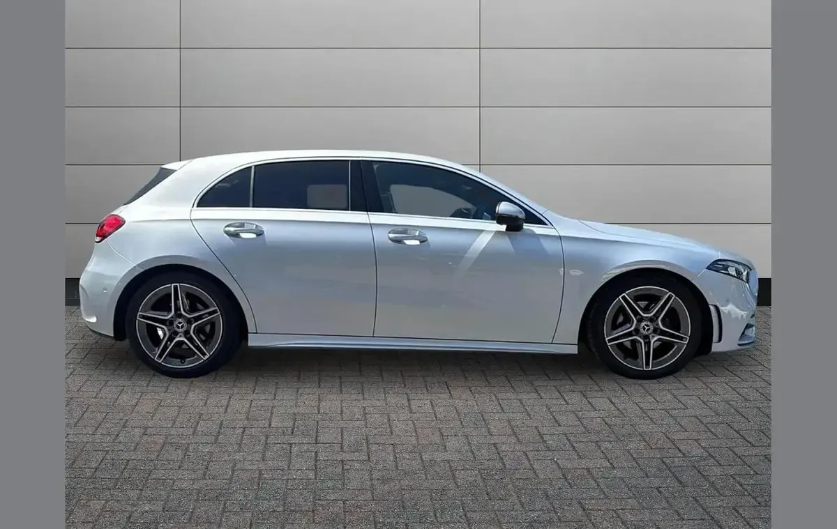Used Mercedes A200 AMG line 161 HP (118 kW) 2019 Silver Hatchback