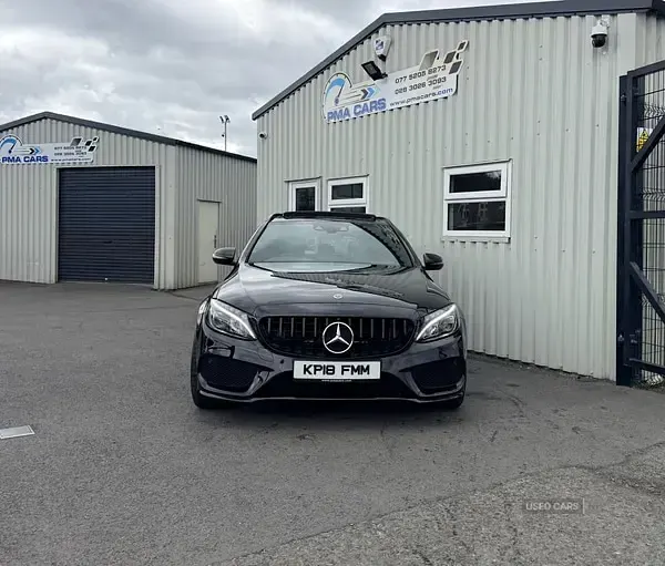 Used Mercedes C250 AMG Line Premium Plus 204 HP (150 kW) 2018 Black Estate