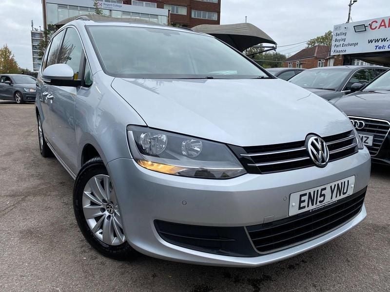 Silver Used 2015 VW Sharan SE MPV | £10,495 (Good price) - Image 1/4