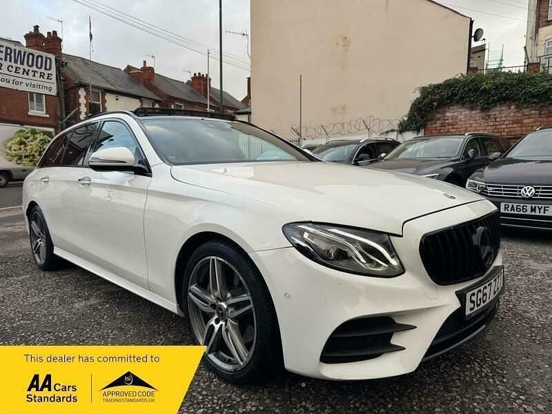 White Used 2017 Mercedes E220 AMG Line Premium Estate | £12,495 (Fair price) - Image 1/4