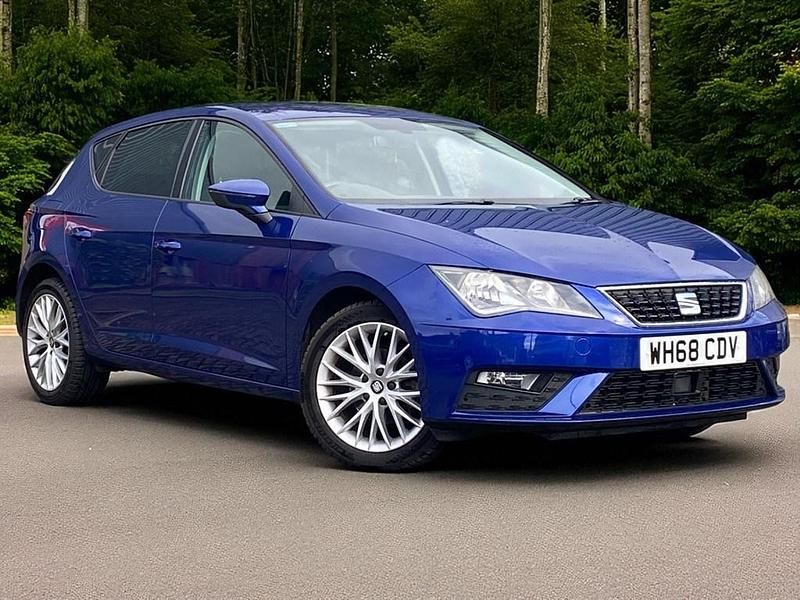 Mystery blue metallic Used 2018 Seat Leon SE Dynamic Hatchback | £10,995 (Fair price) - Image 1/4
