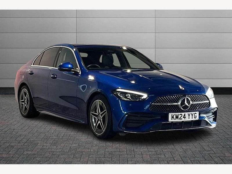 Blue Used 2024 Mercedes C200 AMG line Sedan | £32,050 (Fair price) - Image 1/4