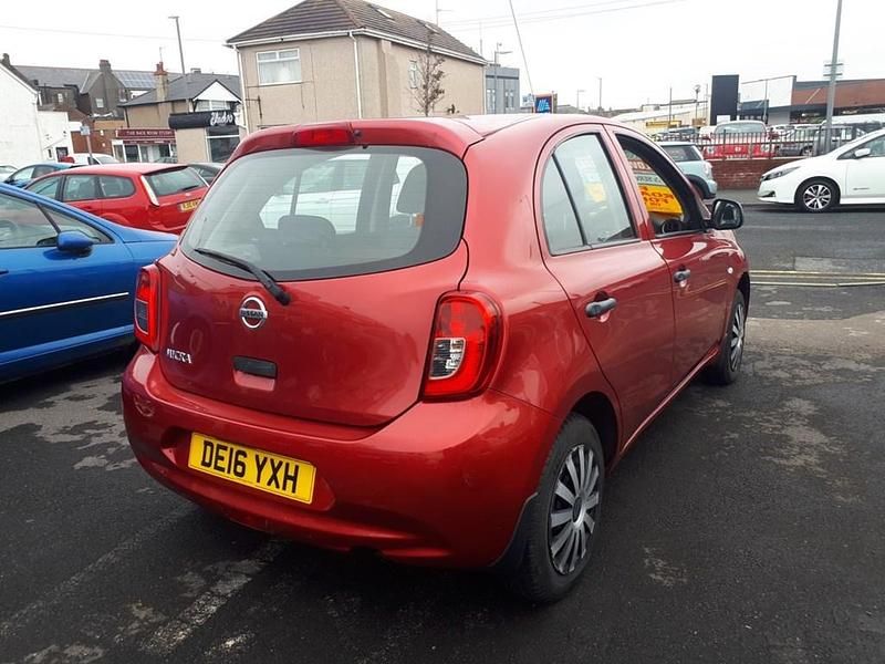 Used Nissan Micra Visia 79 HP (58 kW) 2016 Red Hatchback