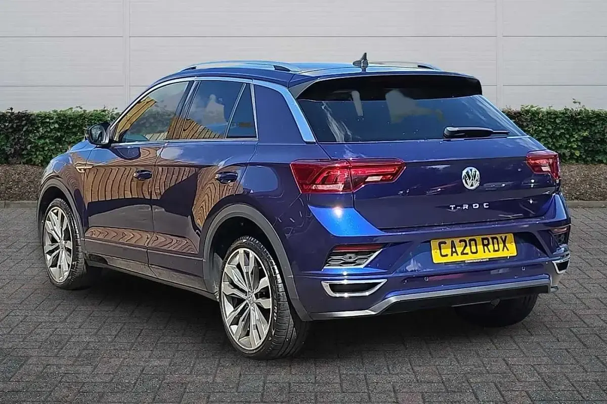 Used VW T-Roc R-line 150 HP (110 kW) 2020 Blue SUV