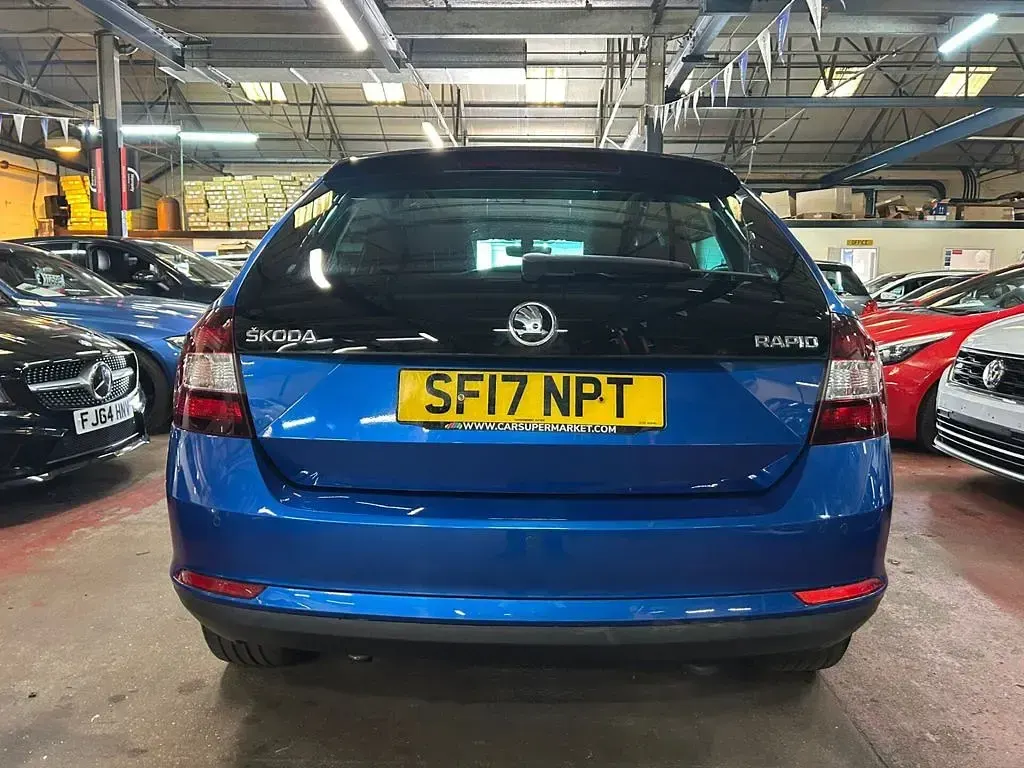 Used Skoda Rapid Sport 2017 Blue Hatchback