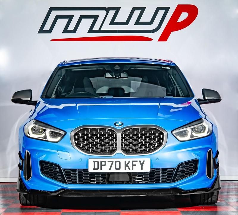 Used BMW M135 Performance 300 HP (220 kW) 2020 Blue Hatchback