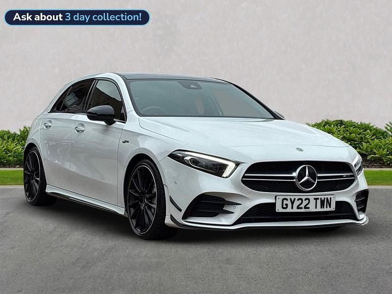 White Used 2022 Mercedes A35 AMG Premium Plus Hatchback | £32,699 (Fair price) - Image 1/4