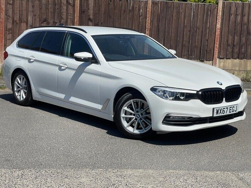 White Used 2018 BMW 530 M Sport Estate | £12,995 - Image 1/4